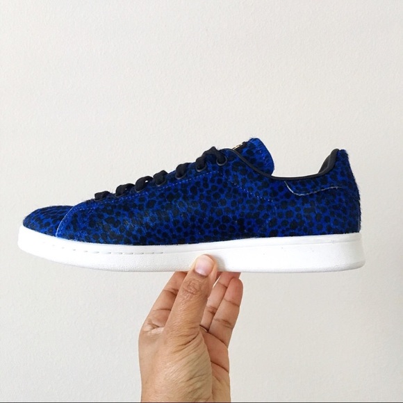 Adidas Stan Smith Blue Pony Hair - Picture 5 of 7
